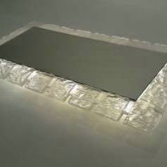 Large wall mirror with backlight by Hillebrand Design, 1970`s ca, German